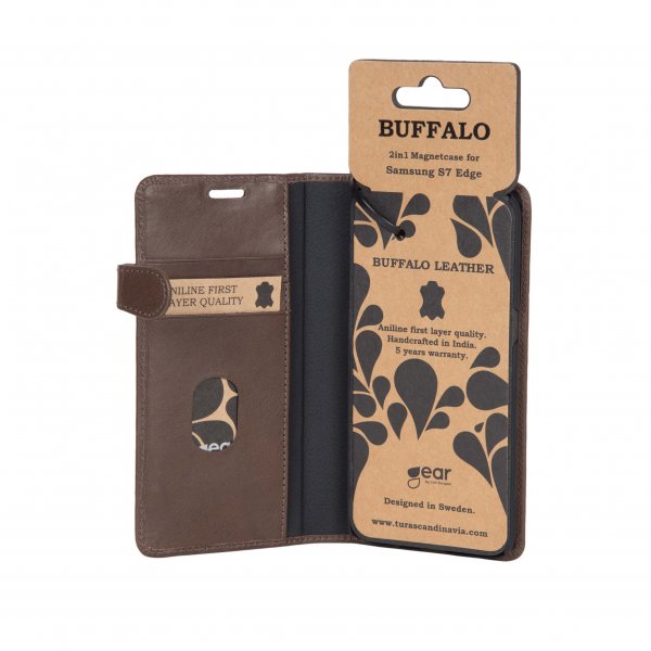 Buffalo Samsung Galaxy S7 Edge Fodral 2in1 Magnet Case Brun