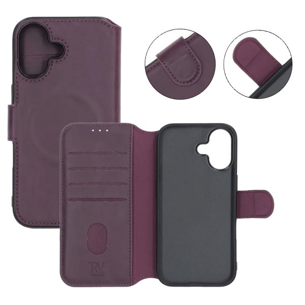 Rvelon iPhone 17 Fodral 4 Kortfack MagSafe Lila