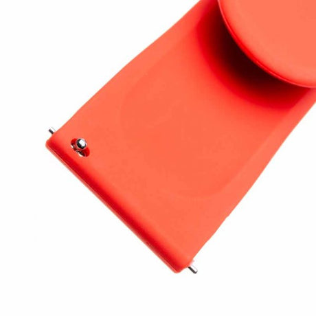 Fixed Samsung Galaxy Watch 22mm Armband Silicone Strap Röd