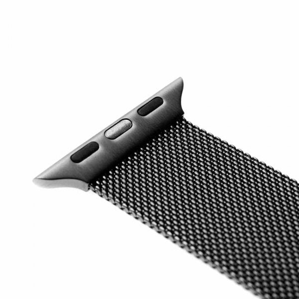 Fixed Apple Watch 44/45/46mm/Apple Watch Ultra Armband Mesh Strap Svart