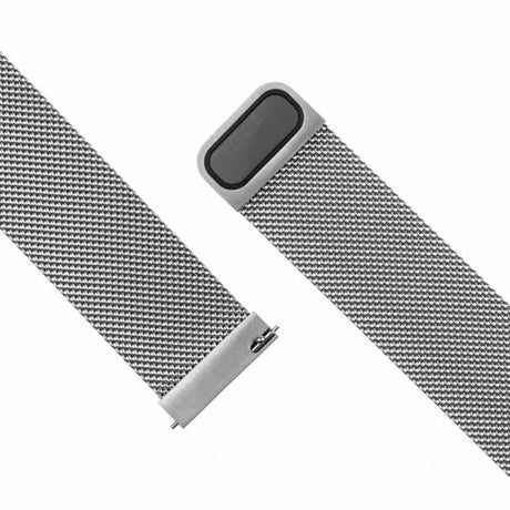 Fixed Samsung Galaxy Watch 20mm Armband Mesh Strap Silver
