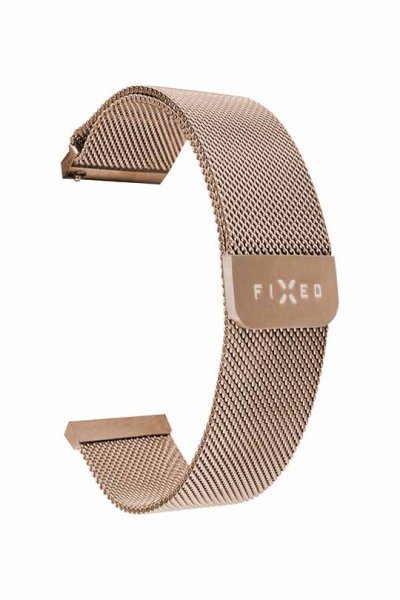Fixed Samsung Galaxy Watch 20mm Armband Mesh Strap Roseguld