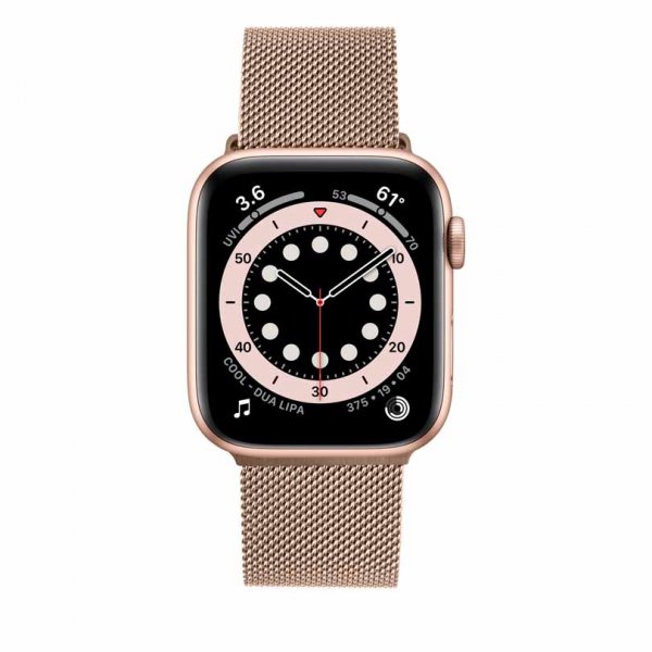 Fixed Apple Watch 38/40/41/42mm Armband Mesh Strap Roseguld