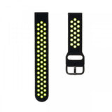 Fixed Samsung Galaxy Watch 20mm Armband Sport Silicone Strap Black Lime