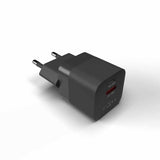 Fixed Laddare Mini PD Travel Charger USB-C & USB-A 20W Svart