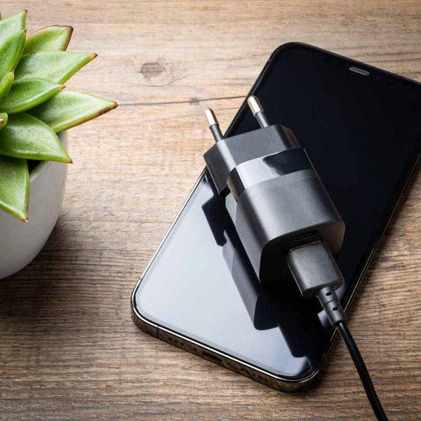 Fixed Laddare Mini PD Travel Charger USB-C & USB-A 20W Svart