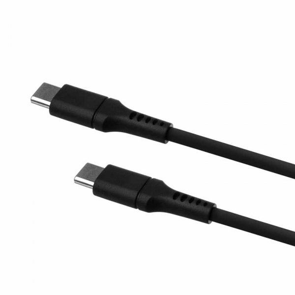 Fixed Kabel Liquid Silicone USB-C/USB-C 2m Svart