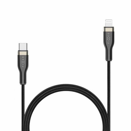 Fixed Kabel METAL Series USB-C/Lightning 2m Svart