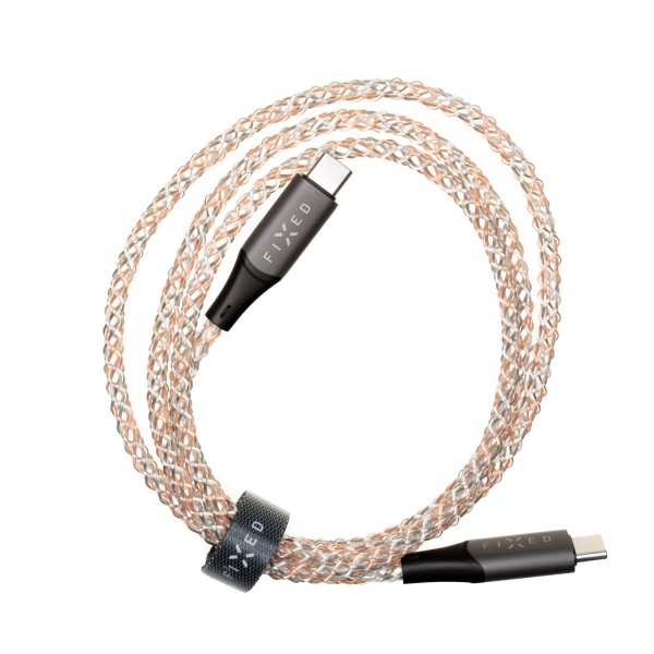 Fixed Kabel Glowing RGB LED USB-C till USB-C 1.2m