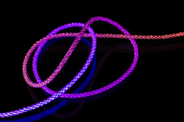 Fixed Kabel Glowing RGB LED USB-C till USB-C 1.2m