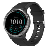Fixed Garmin QuickFit 20mm Armband Silicone Strap Svart