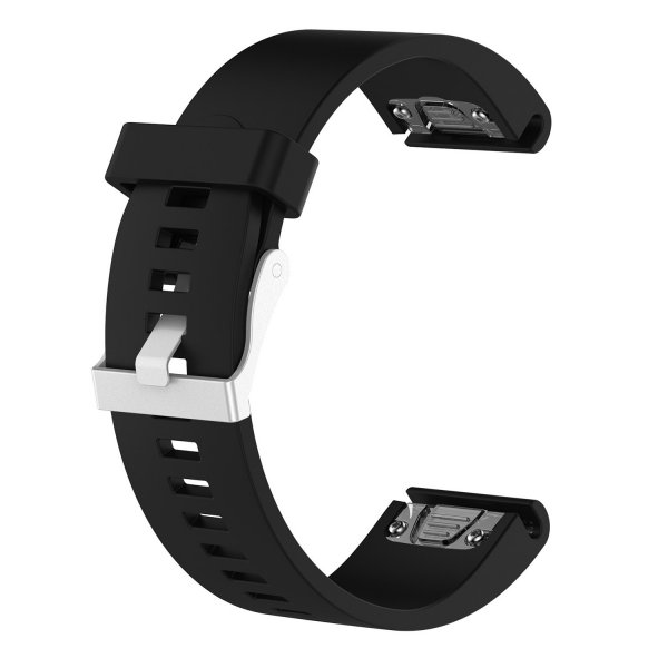 Fixed Garmin QuickFit 20mm Armband Silicone Strap Svart