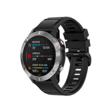 Fixed Garmin QuickFit 22mm Armband Silicone Strap Svart