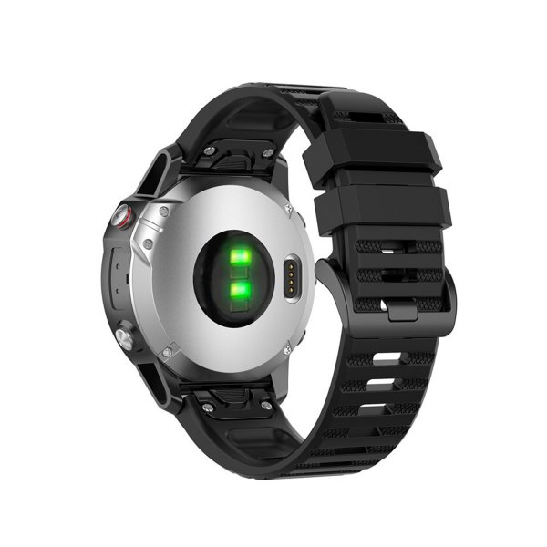 Fixed Garmin QuickFit 22mm Armband Silicone Strap Svart