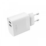 Fixed Laddare 2xUSB-A 17W Vit