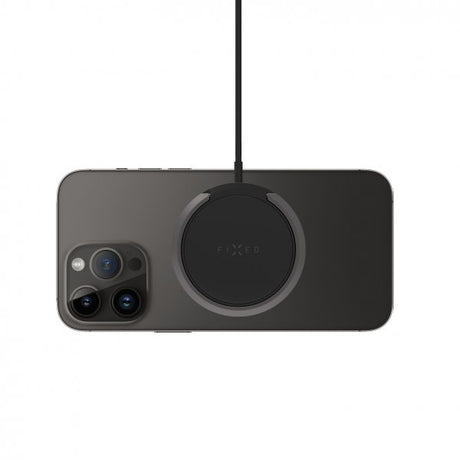 Fixed Trådlös Laddare MagPad Wireless Charger MagSafe Svart