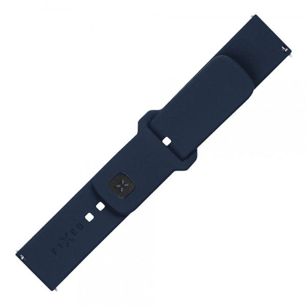 Fixed Samsung Galaxy Watch 20mm Armband Silicone Sporty Strap Blå