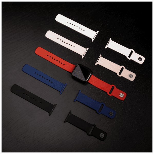 Fixed Apple Watch 44/45/46mm Armband Silicone Sporty Strap Rosa