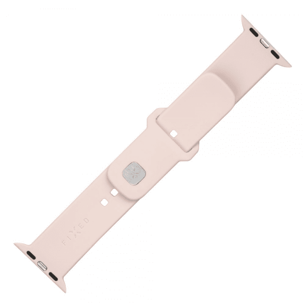 Fixed Apple Watch 44/45/46mm Armband Silicone Sporty Strap Rosa