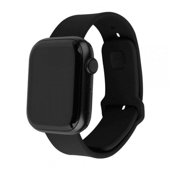 Fixed Apple Watch Ultra 49mm Armband Silicone Sporty Strap Svart