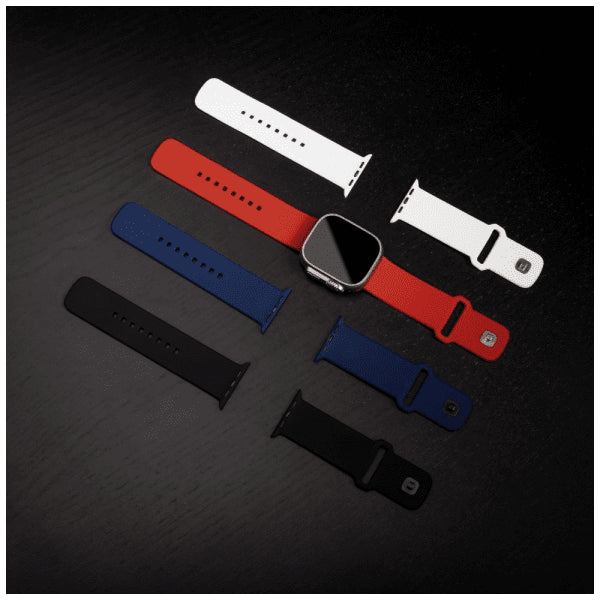 Fixed Apple Watch Ultra 49mm Armband Silicone Sporty Strap Blå
