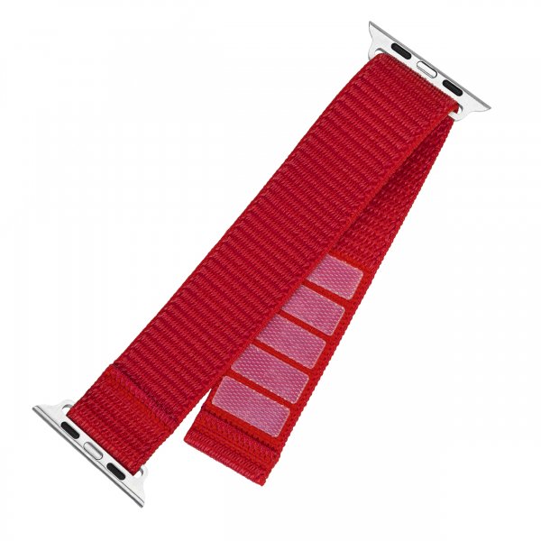 Fixed Apple Watch 44/45/46mm Armband Nylon Sporty Strap Röd