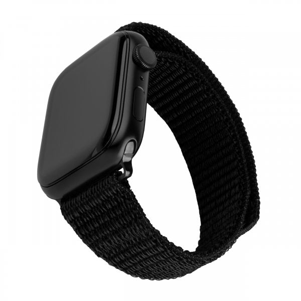 Fixed Apple Watch 38/40/41/42mm Armband Nylon Sporty Strap Svart