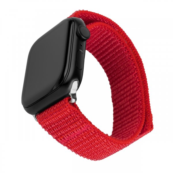 Fixed Apple Watch Ultra 49mm Armband Nylon Sporty Strap Röd