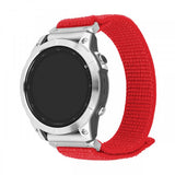 Fixed Garmin QuickFit 22mm Armband Nylon Strap Röd