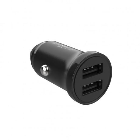 Fixed Mini Billaddare med Lightning-kabel 1m 15W Svart