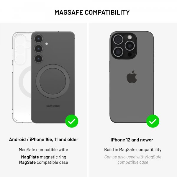 Fixed MagSafe Bilhållare MagAir 15W Qi2