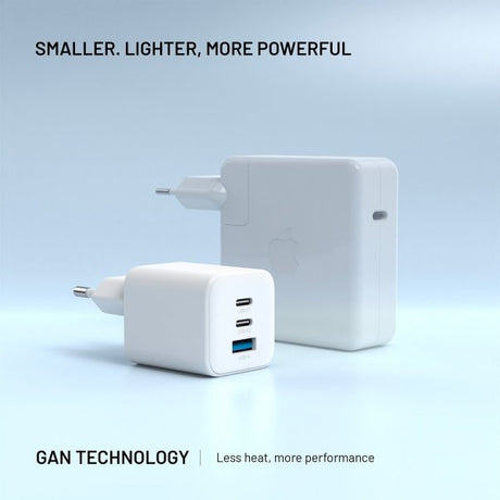 Fixed Laddare Mini PD 65W GaN USB-A & USB-C