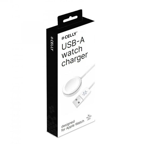 Celly Apple Watch Laddare USB-A 1m Vit