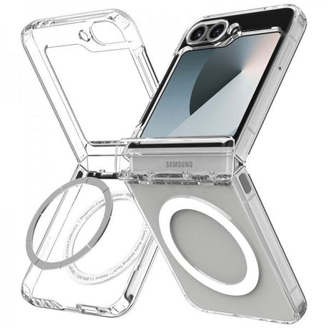 Spigen Samsung Galaxy Z Flip 6/Galaxy Z Flip 7 FE Skal Ultra Hybrid Pro MagFit Clear White