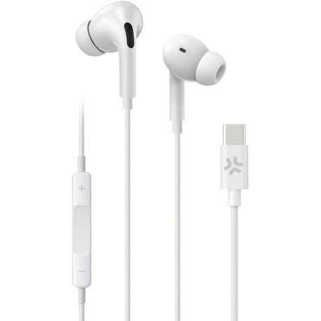 Celly Trådade Hörlurar UP1200 In-Ear USB-C Vit