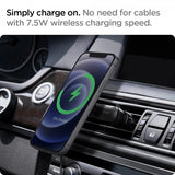 Spigen Bilhållare OneTap Magnetic Car Mount Air Vent Wireless Charging Svart
