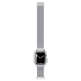 Spigen Apple Watch 45mm Skal med Armband Metal Fit Pro Silver