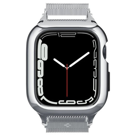 Spigen Apple Watch 40mm Skal med Armband Metal Fit Pro Silver