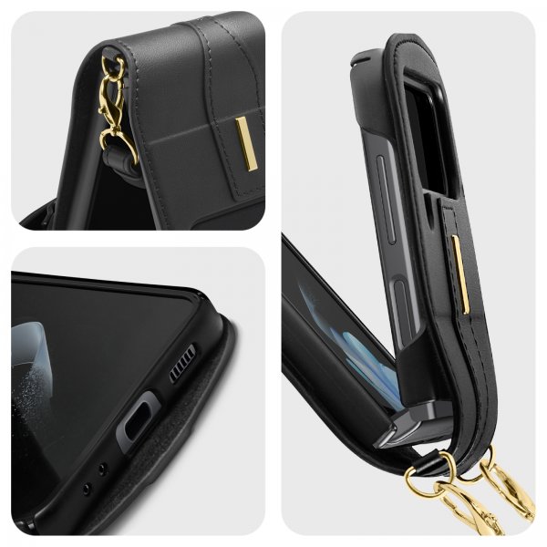 Spigen Samsung Galaxy Z Flip 4 Skal Lienar Calin Svart