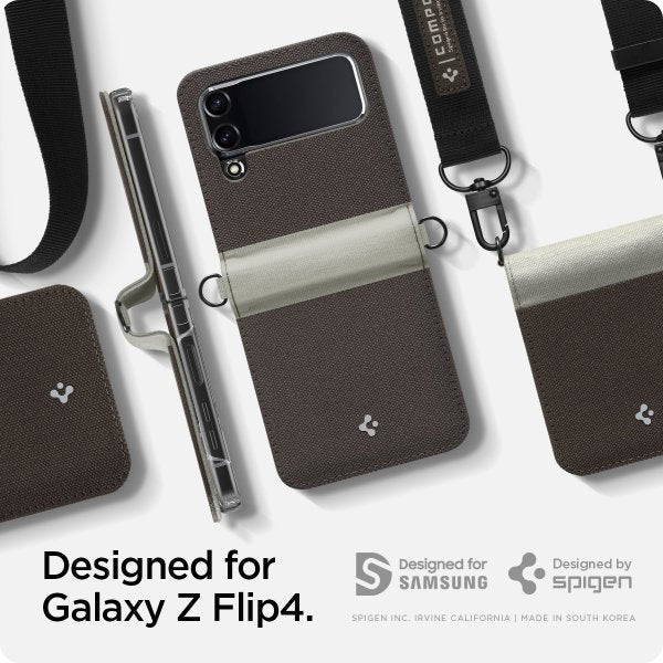 Spigen Samsung Galaxy Z Flip 4 Skal Compoty Tan