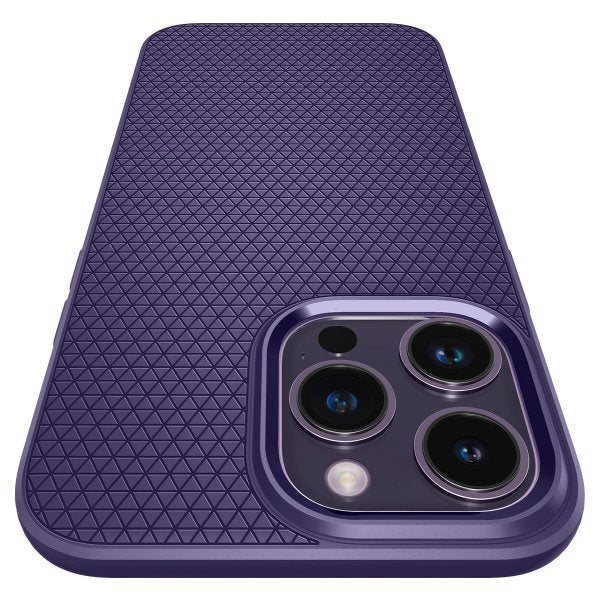 Spigen iPhone 14 Pro Skal Liquid Air Deep Purple