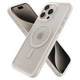 Spigen iPhone 15 Pro Max Skal Ultra Hybrid MagFit Frost Natural Titanium
