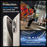 Spigen iPhone 15 Pro Max Skal Liquid Air Natural Titanium