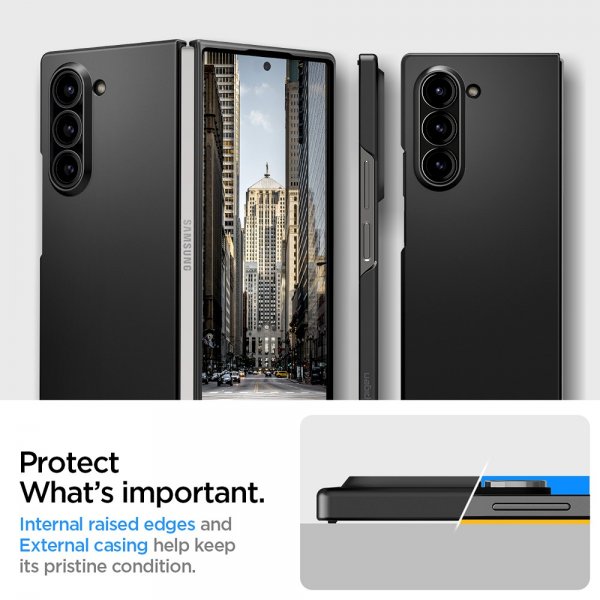 Spigen Samsung Galaxy Z Fold 6 Skal Air Skin Svart