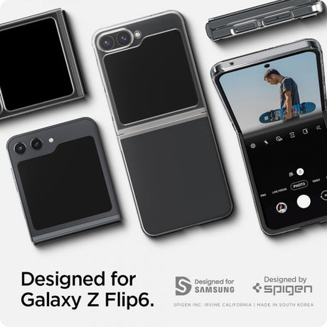 Spigen Samsung Galaxy Z Flip 6/Flip 7 FE Skal Air Skin Crystal Clear