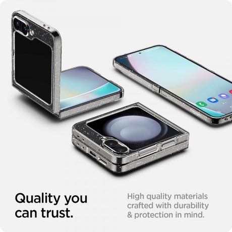 Spigen Samsung Galaxy Z Flip 6/Flip 7 FE Skal Air Skin Glitter Crystal Quartz