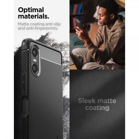 Spigen Sony Xperia 10 VI Skal Rugged Armor Matte Black