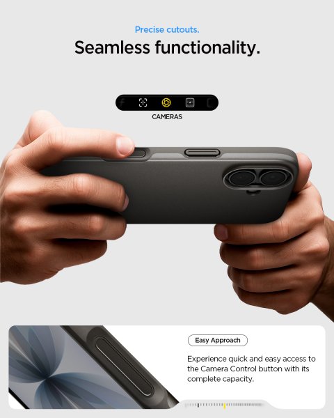 Spigen iPhone 17 Skal Thin Fit MagFit Gunmetal