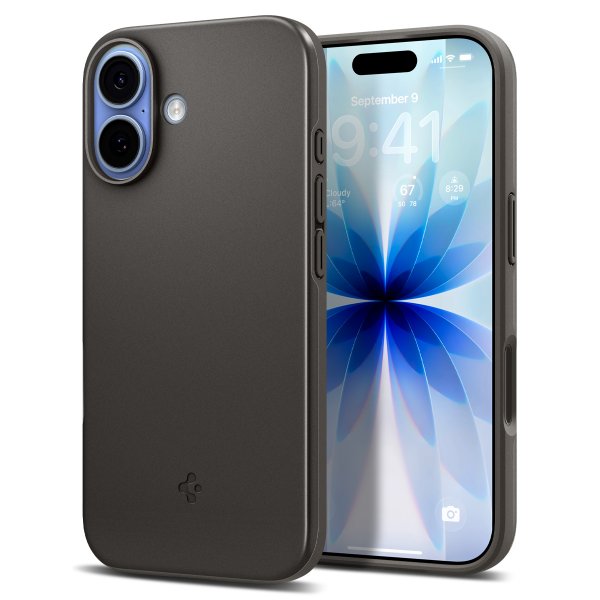 Spigen iPhone 17 Skal Thin Fit MagFit Gunmetal