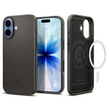 Spigen iPhone 17 Skal Thin Fit MagFit Gunmetal